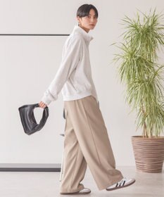 AMERICAN HOLIC 襟付き刺繍入りミニ裏毛プルオーバー