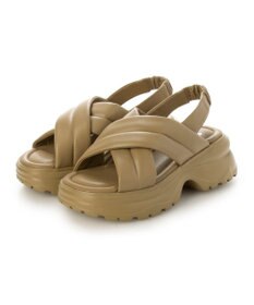 ing <ing>厚底クロスベルトスポーツサンダル