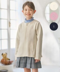 組曲 KIDS 【150-160㎝】フラワーキルト パーカー