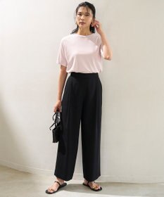 UNFILO サマーセットアップ ワイドパンツ ブラック