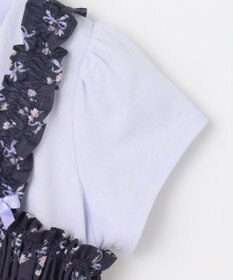 ANY KIDS フラワー×リボン ビスチェ付きTシャツ