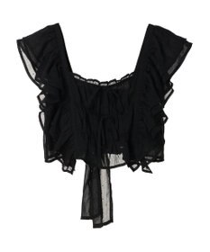 earth music&ecology フロッキードットフリルビスチェ