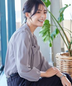 Tiaclasse 【新色追加・洗える】リボンタイブラウス