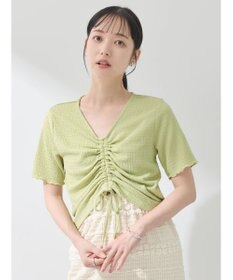 earth music&ecology ポコポコギャザードロストプルオーバー