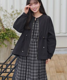 Tiaclasse L シアーチェック配色ワンピース