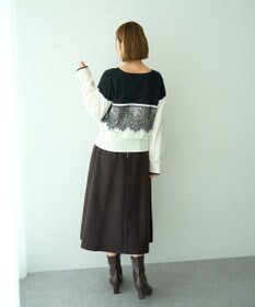 YECCA VECCA メルトンジャージーAラインスカート