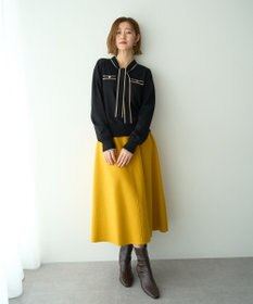 YECCA VECCA メルトンジャージーAラインスカート