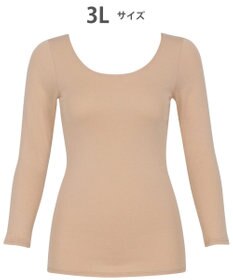 WACOAL あったかインナー 【ふんわりあったか】 8分袖 長袖 天綿オーガニックを使用 あたたかい ムレにくい しなやかでやわらかい 3Lまで対応 大きいサイズ レディース CLD310 /ワコール