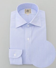J.PRESS MEN 【Single Needle Tailoring / 形態安定】マイクロストライプ シャツ / ワイドカラー