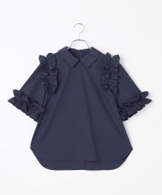 #Newans ロマンティックフリルディテールシャツ