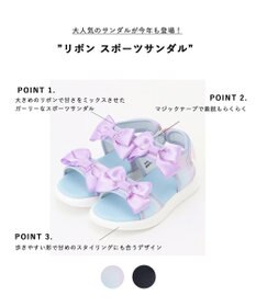 ANY KIDS リボン スポーツサンダル