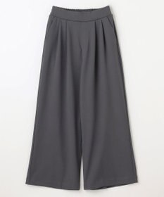 ANY 【ウエストゴム】２タックジョーゼットワイドパンツ