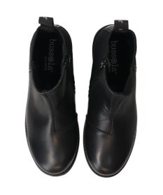 INTER-CHAUSSURES 【BUSSOLA】撥水厚底素材コンビショートブーツ