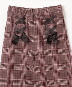 ANY KIDS レースアップ 裏シャギーワイドパンツ