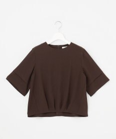 J.PRESS LADIES 【セットアップ対応・人気素材】Light ジョーゼット クルーネック ブラウス