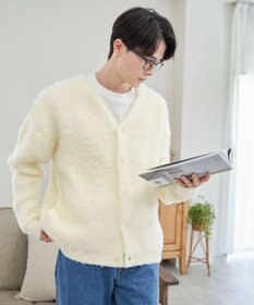 WEGO モヘアライクBIGカーディガン