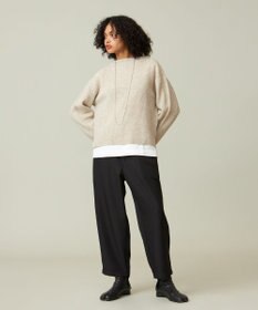 J.PRESS YORK STREET 【WOMEN】ウールカシミヤ ボトルネックショートニット
