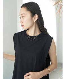 earth music&ecology ボクシーノースリーブチュニック