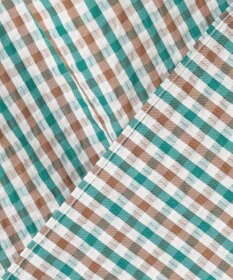 J.PRESS MEN 風が通るシアサッカーの清涼感【吸水速乾 / 高通気性】【クールマックス】サッカーギンガムチェック シャツ / B.D.