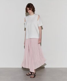 NAVE 【Nave　洗える】プリーツサテン スカート