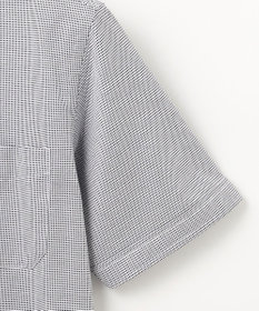 JOSEPH ABBOUD 【キングサイズ・快適な着心地/イージーケア】コンパクトジャージースクエアジャガート 半袖 シャツ