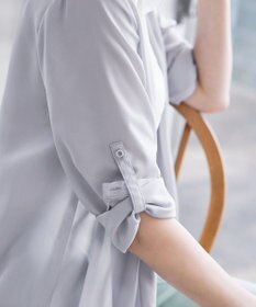 Tiaclasse L 【洗える】シフォンドレープカーディガン