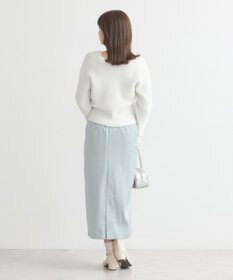 earth music&ecology フロントドロストリボンナロースカート