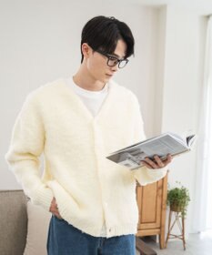 WEGO モヘアライクBIGカーディガン