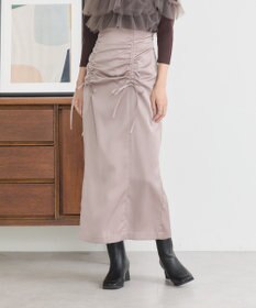 earth music&ecology フロントドロストリボンナロースカート