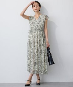 23区 L 【洗える】アンティークフラワープリント ワンピース