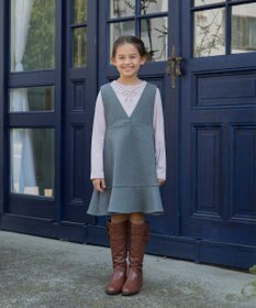 組曲 KIDS 【110-140㎝】トロンプルイユロン Tシャツ