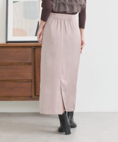 earth music&ecology フロントドロストリボンナロースカート