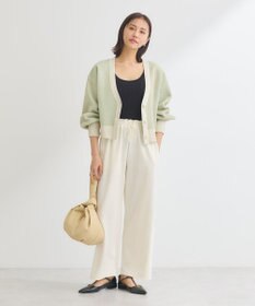 Green Parks ・ＥＬＥＮＣＡＲＥ　ＤＵＥ　ラメＶネックカーディガン