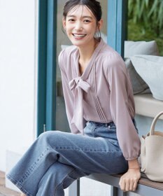 Tiaclasse 【新色追加・洗える】リボンタイブラウス