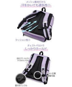 Mother garden マザーガーデン スクエアリュック 【Lサイズ】  《ブラック》