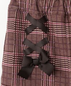 ANY KIDS レースアップ 裏シャギーワイドパンツ