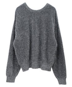 Green Parks シャギーギラギララメカーディガン