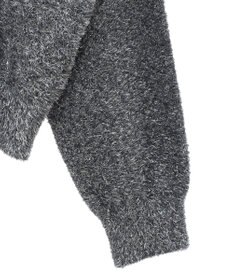 Green Parks シャギーギラギララメカーディガン