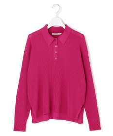 ICB L マーセライズコットンポロ ニット