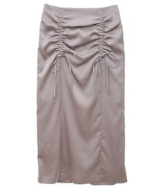 earth music&ecology フロントドロストリボンナロースカート