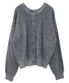 Green Parks シャギーギラギララメカーディガン