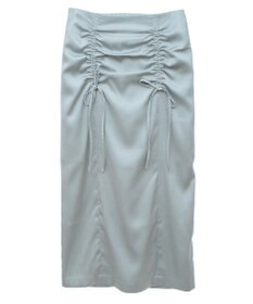 earth music&ecology フロントドロストリボンナロースカート