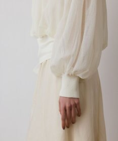 GRACE CONTINENTAL シアーニットバルーンジャケット