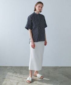 BEIGE， NADIA / 異素材ライン ストレッチニットスカート