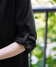 Tiaclasse L 【洗える】シフォンドレープカーディガン