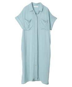 AMERICAN HOLIC 楊柳Ｗポケット開襟ワンピース