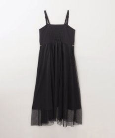 GRACE CONTINENTAL メッシュコンビキャミワンピース