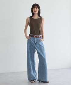 YECCA VECCA 2wayスクエアリブタンクトップ