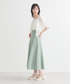 earth music&ecology バックレースアップスカート