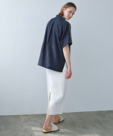 BEIGE， NADIA / 異素材ライン ストレッチニットスカート